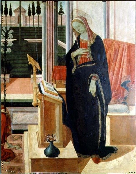 Zwiastowanie (detal 58343) autorstwa Filippino Lippi