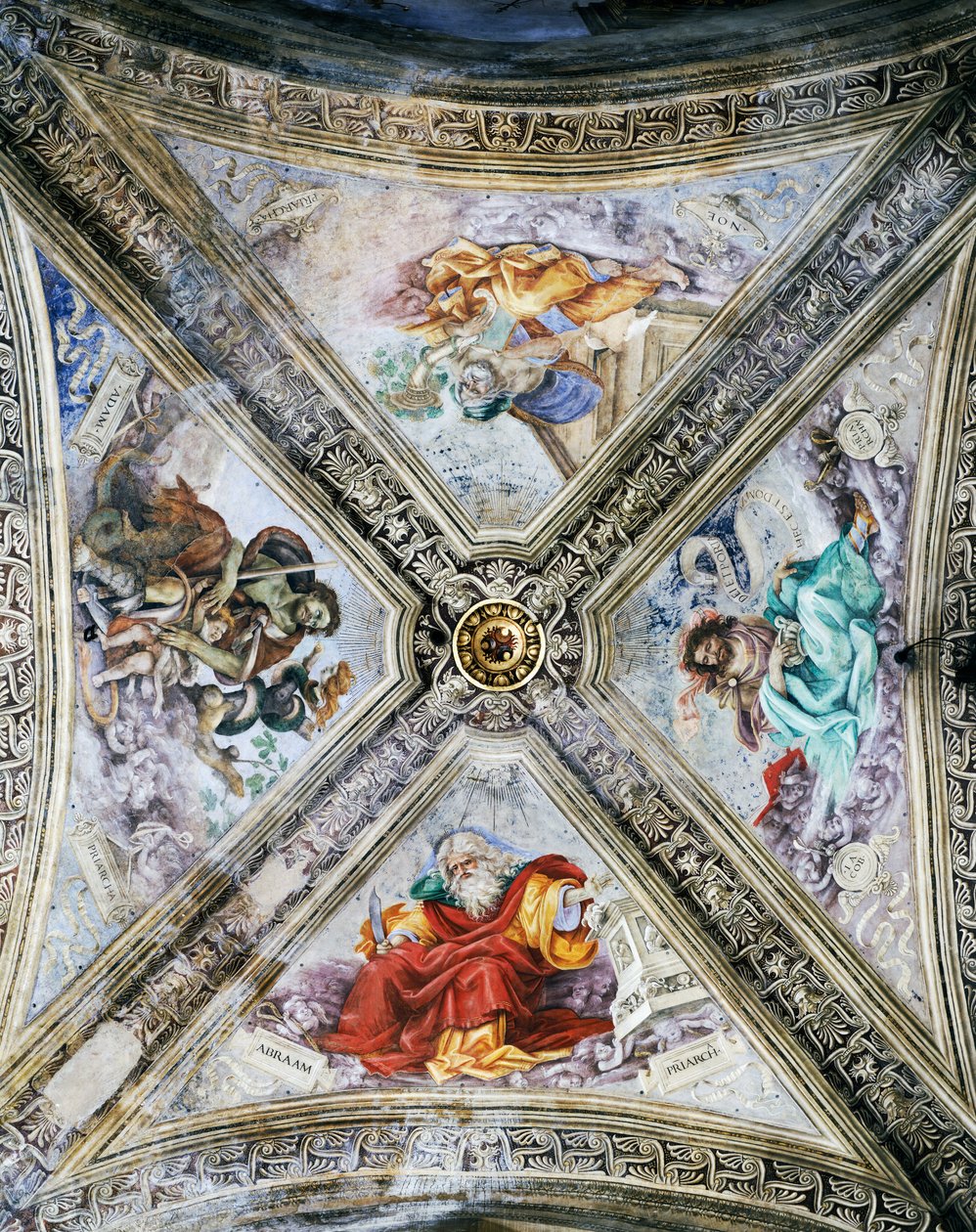 Freski Filippino Lippi (1457-1504) na kopule, kaplica Strozzi. Kościół Santa Maria Novella we Florencji. Włochy autorstwa Filippino Lippi