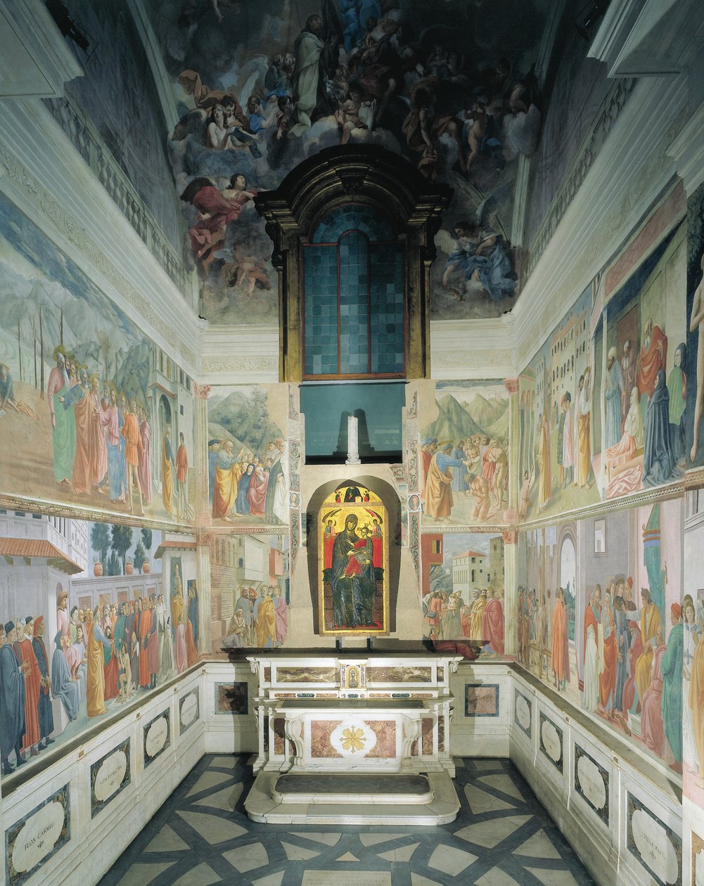 Włochy, Florencja, kościół Santa Maria del Carmine, kaplica Brancaccich autorstwa Filippino Lippi