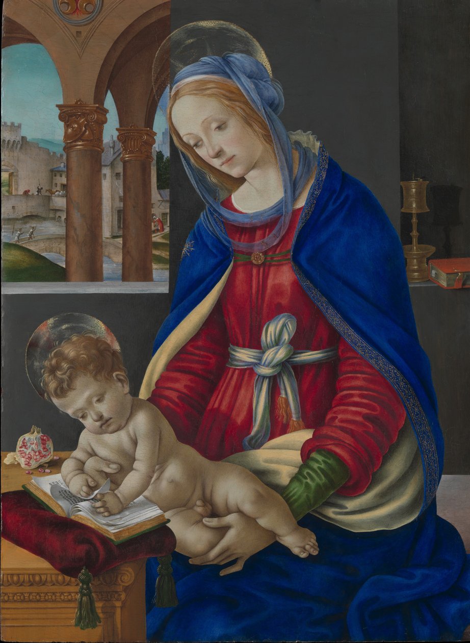 Madonna z Dzieciątkiem, ca. 1483-84. autorstwa Filippino Lippi