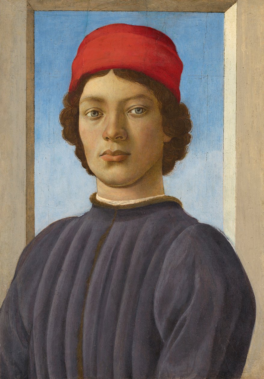 Portret młodzieńca, ok. 1485 (olej i tempera na desce) autorstwa Filippino Lippi
