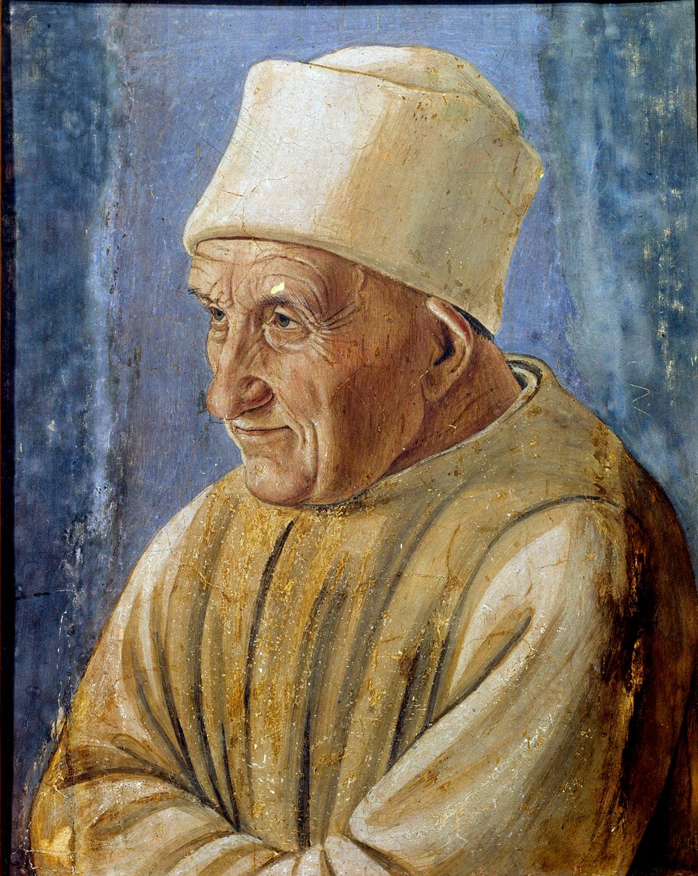 Portret starego malarstwa filipińskiego Lippiego (1457-1504) 1485 nd. 0,47x0,38 m Florencja, Galleria degli Uffizi (Biura) - Portret starca. Obraz Filippi Lippi (1457-1504) 1485. 0,47 x 0,38 m. Galleria degli Uffizi (Uffizi), Florencja, Włochy autorstwa Filippino Lippi