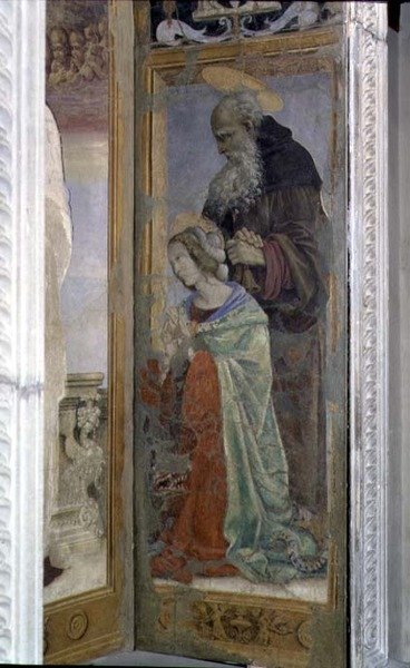 SS. Antoniego i Łucji, detal z tabernakulum Canto al Mercatale, 1498 autorstwa Filippino Lippi