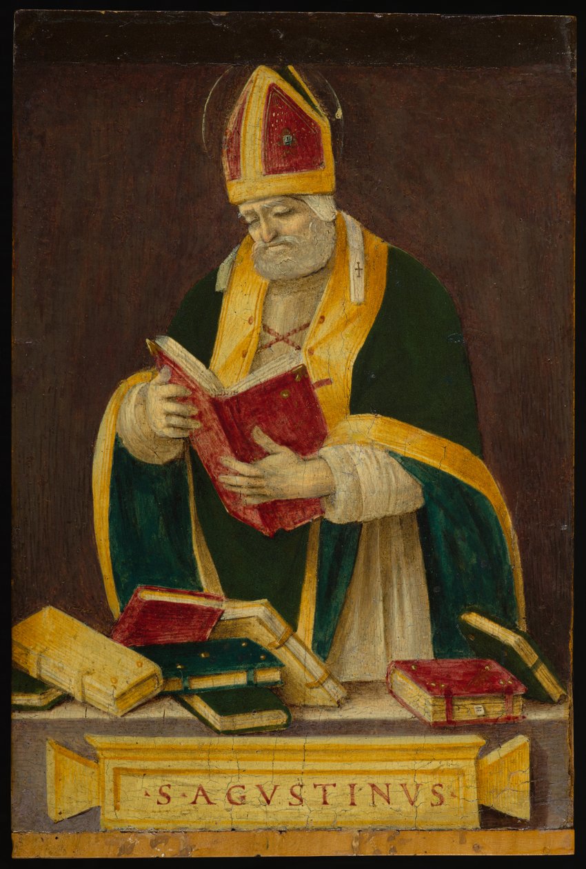 Św. Augustyn, ok. 1490 (tempera na desce) autorstwa Filippino Lippi