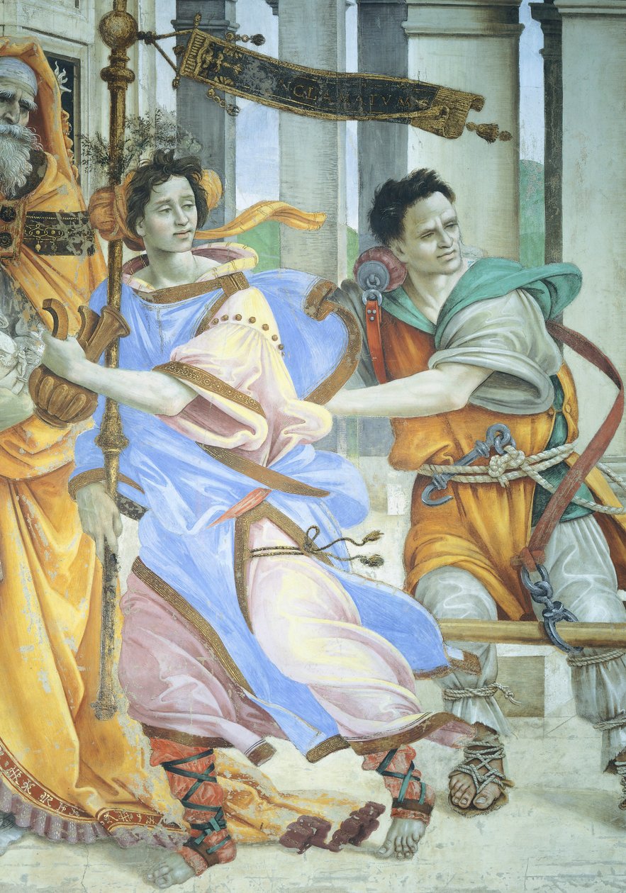 Św. Jan Ewangelista wskrzeszający Druzjanę autorstwa Filippino Lippi