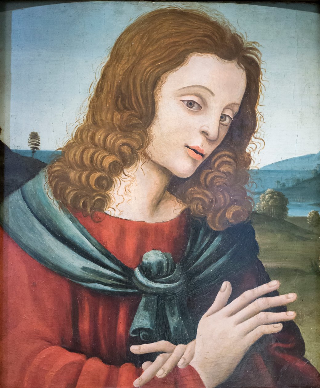 Święty Jan Ewangelista, naśladowca Filippino Lippiego (olej na drewnie) autorstwa Filippino Lippi