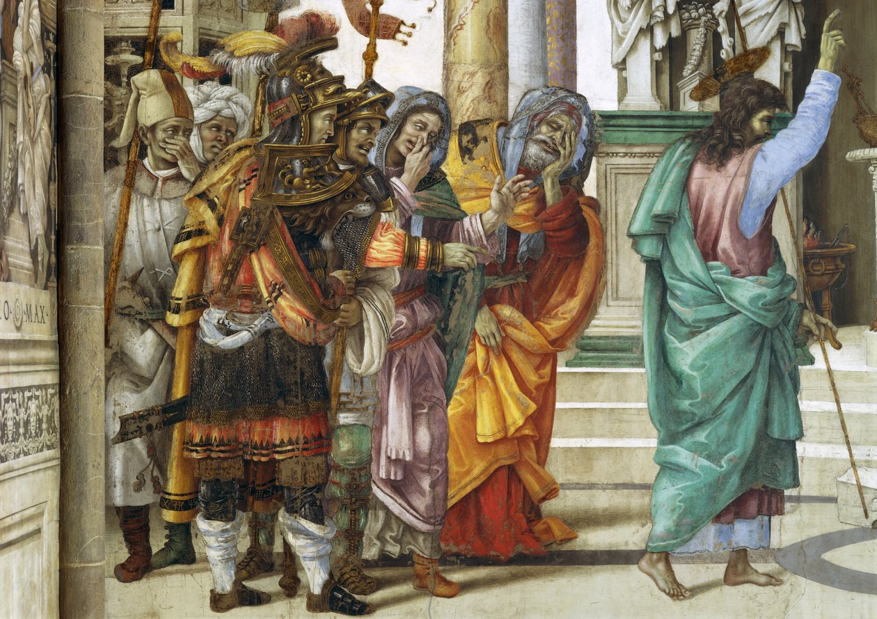 Św. Filip Apostoł przed Świątynią Marsa w Hierapolis autorstwa Filippino Lippi