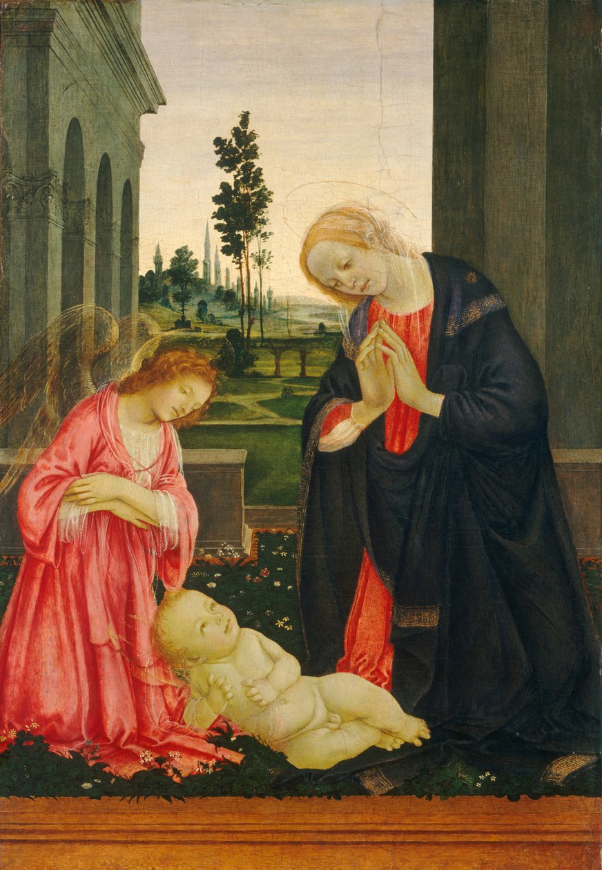 Adoracja Dziecka autorstwa Filippino Lippi