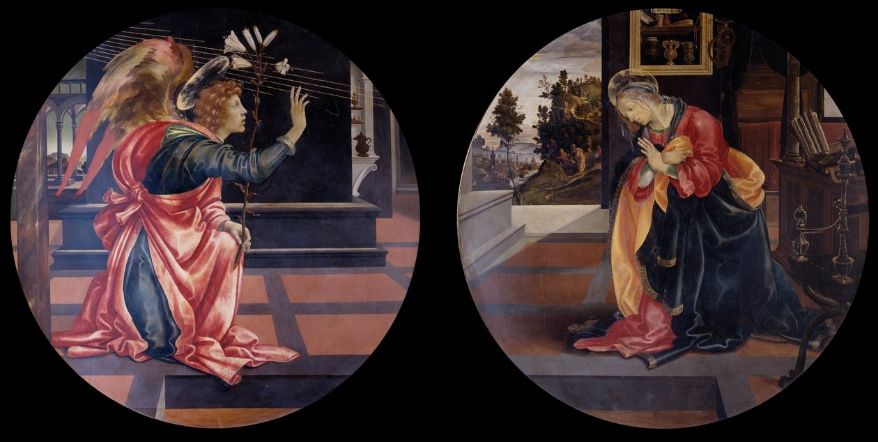 Zwiastowanie, 1483-1484 autorstwa Filippino Lippi