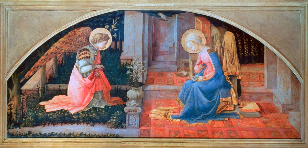 Zwiastowanie, ok. 1450-1453 autorstwa Filippino Lippi