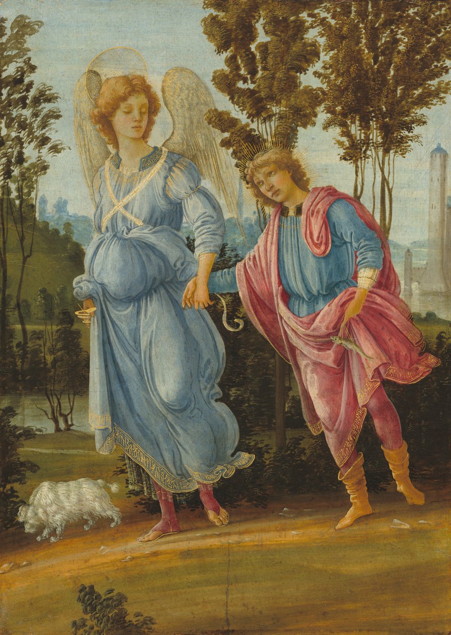 Tobiasz i Anioł, c. 14751480. autorstwa Filippino Lippi