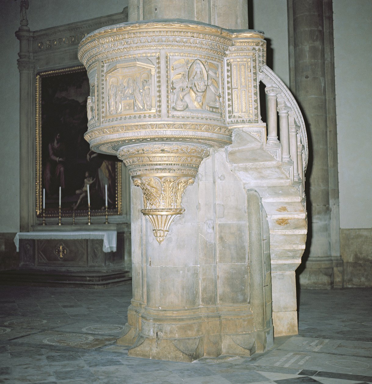 Ambona, XV w. (marmur i pozłacany) autorstwa Filippo Brunelleschi