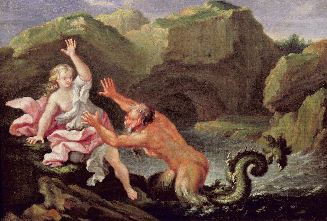 Glaukus i Scylla autorstwa Filippo Lauri