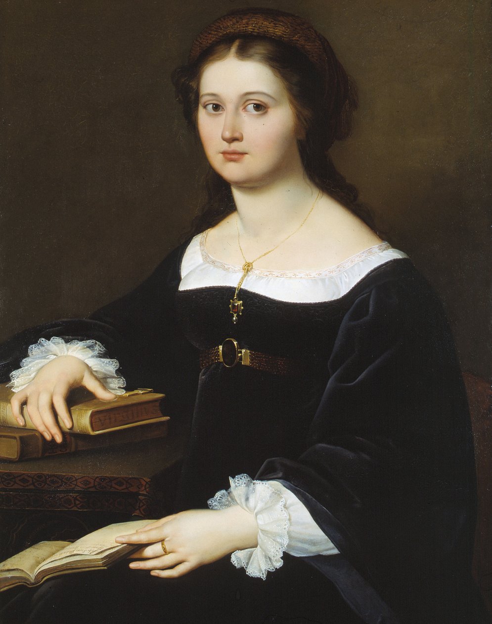 Portret Costanzy Monti Perticari, 1819-1821. autorstwa Filippo Agricola