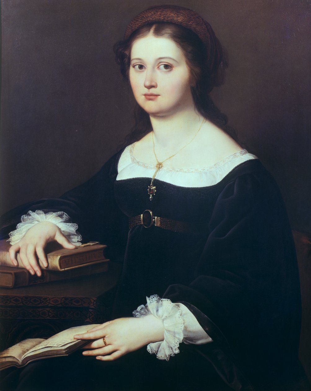 Portret Costanzy Perticari Monti autorstwa Filippo Agricola
