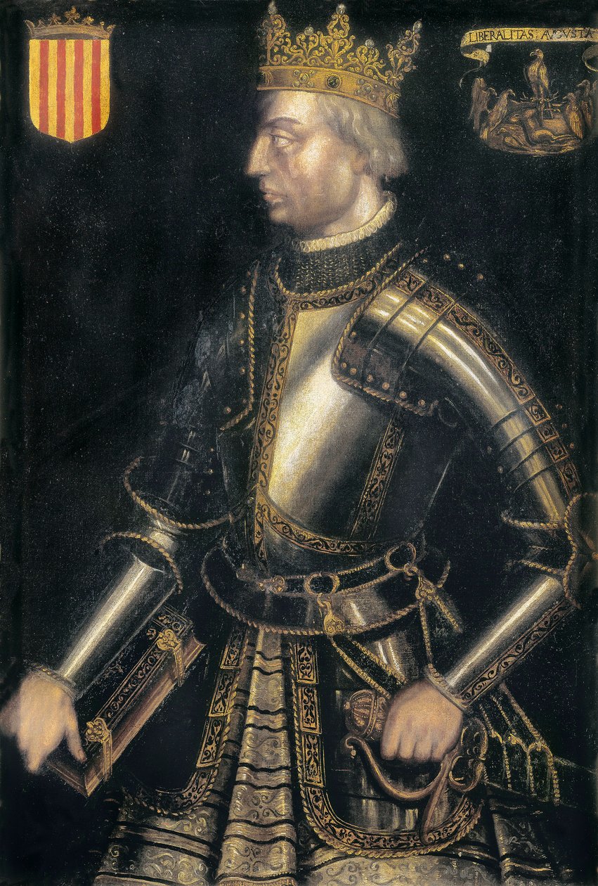 Portret ALPHONSE II Katalonii, III Aragonii, zwany „El Liberalem” autorstwa Filippo Ariosto