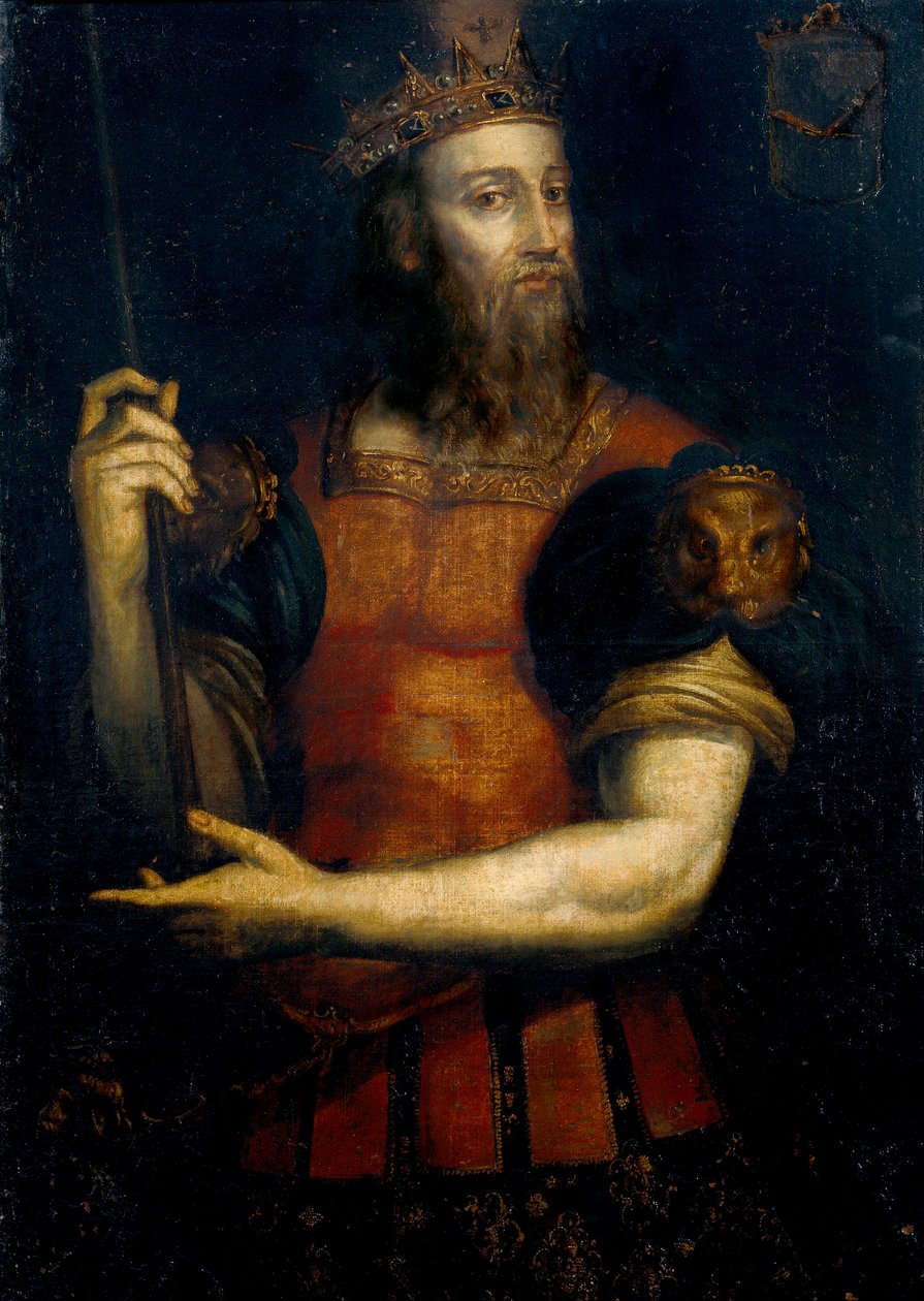 Portret Wamby, Wizygockiego króla Hispanii (panowanie od 672 do 680) autorstwa Filippo Ariosto