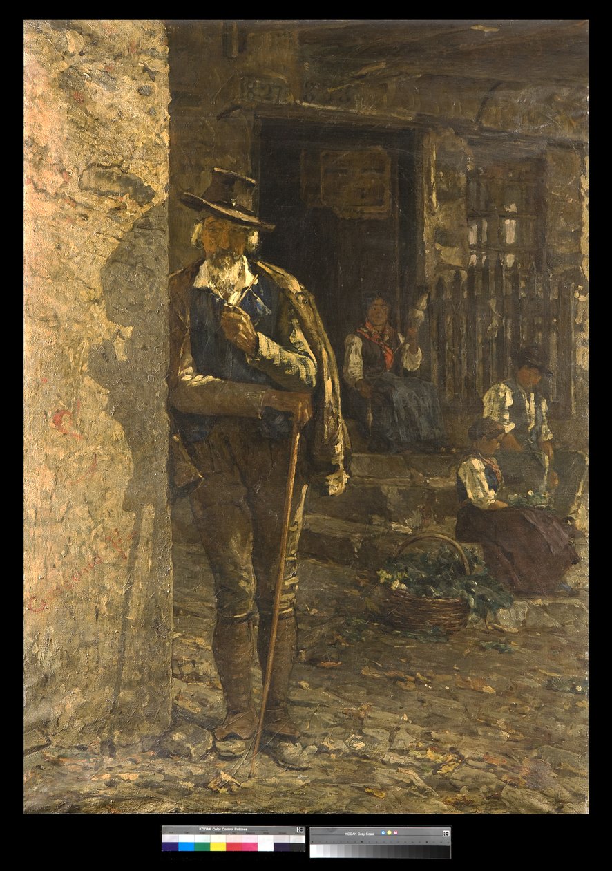 Rodzina chłopska w regionie Veneto, 1885 r. autorstwa Filippo Carcano