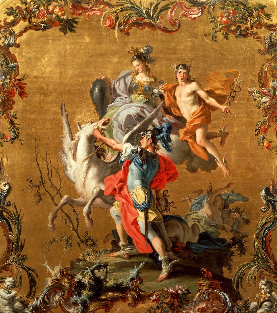 Narodziny Pegaza, Filippo Falciatore (aktywny 1728-1768) autorstwa Filippo Falciatore