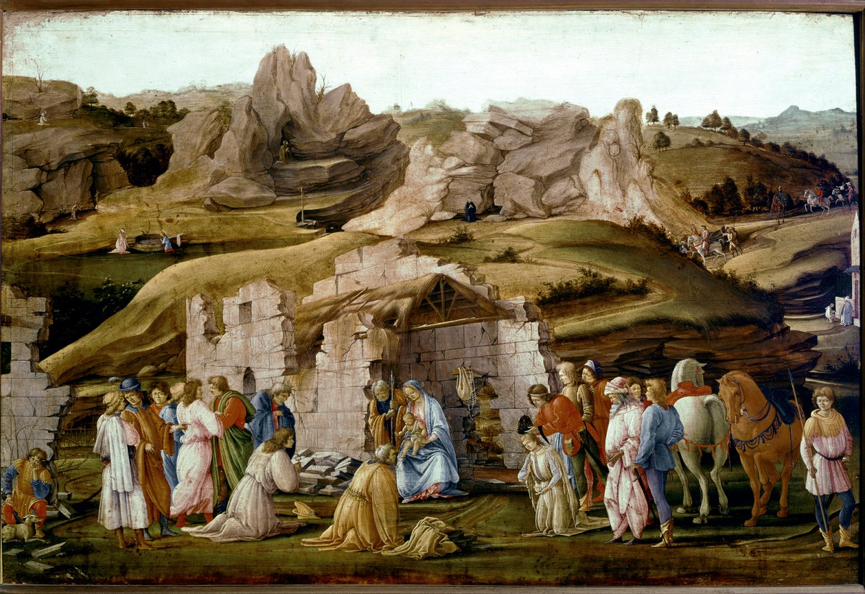 Pokłon Trzech Króli. ok. 1480. (Olej i tempera na drewnie) autorstwa Filippo Lippi