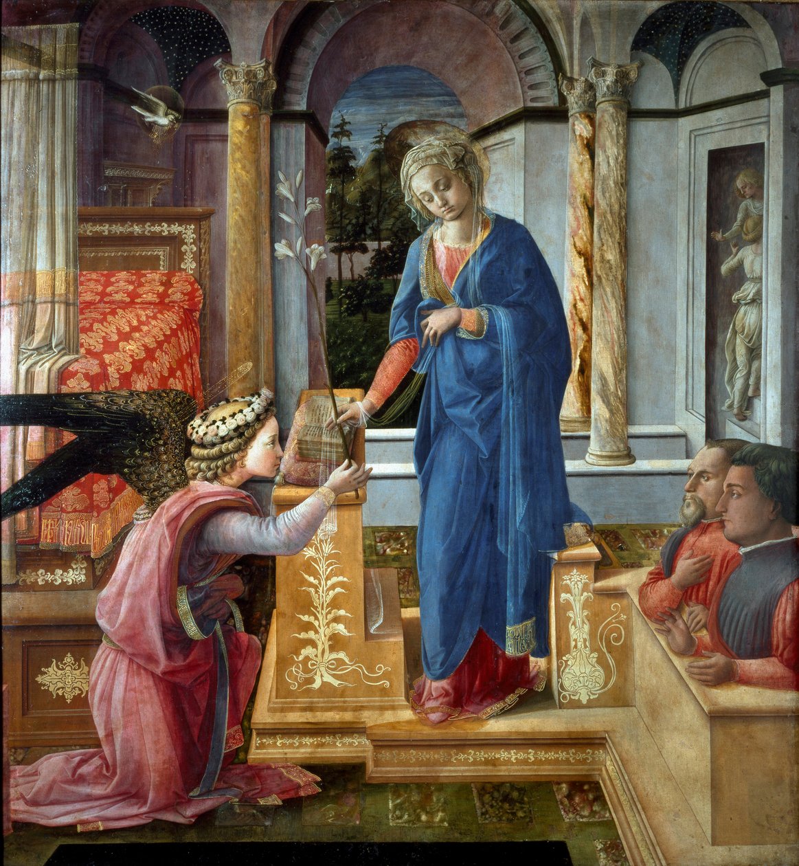 Obraz Zwiastowania autorstwa Filippo Lippiego (ok. 1406-1469) Rzym Galeria Barberini autorstwa Filippo Lippi