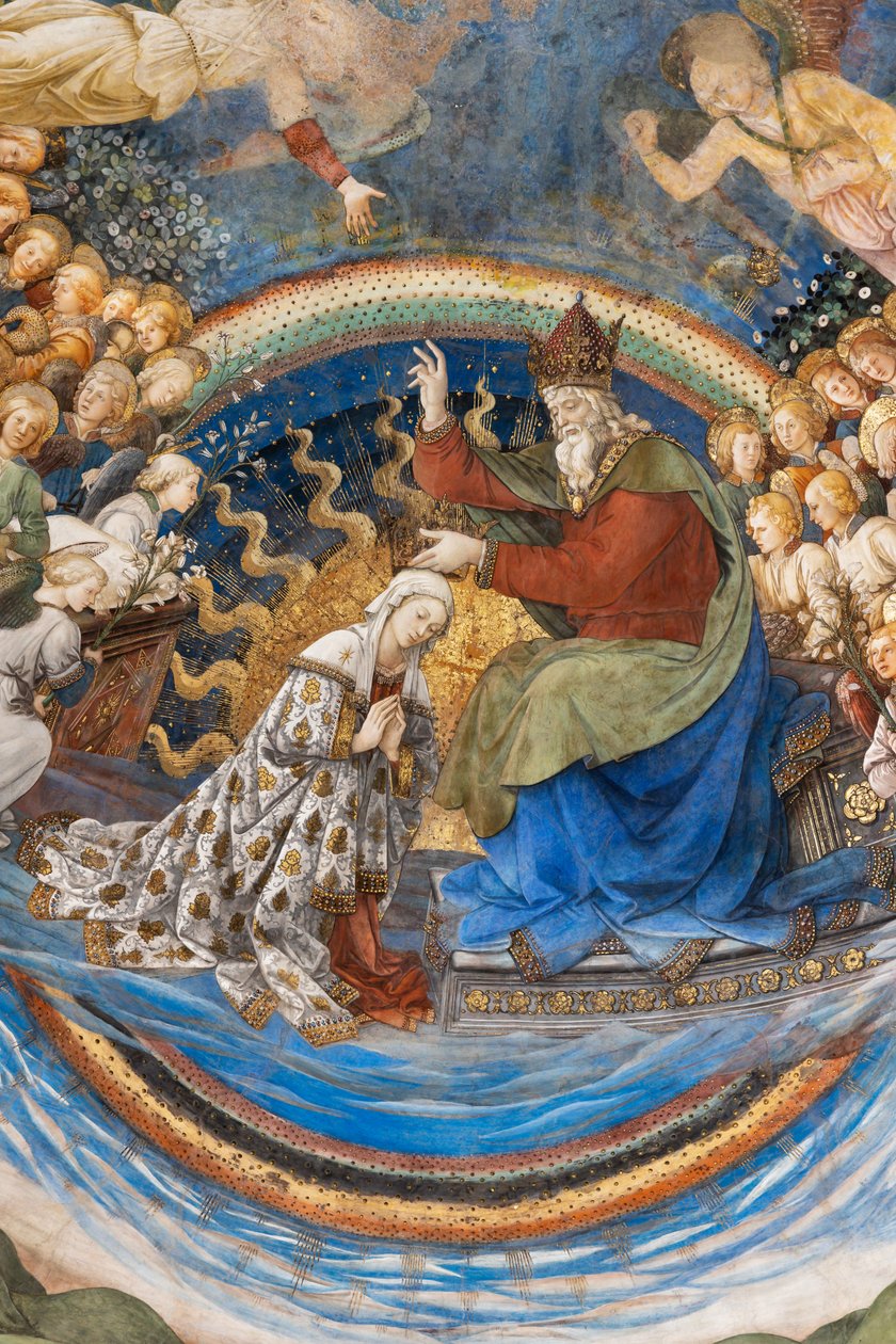Koronacja Marii, detal autorstwa Filippo Lippi