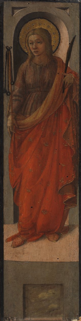 Święta kobieta z cepem autorstwa Fra Filippo Lippi