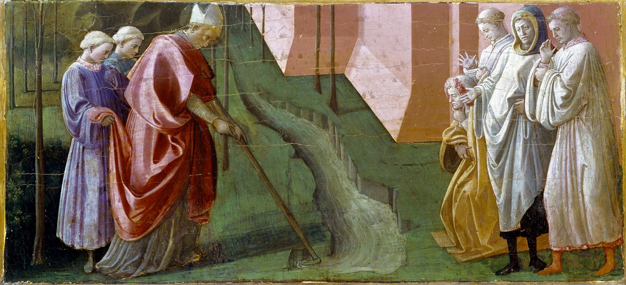 Pala Barbadori: „” św. - Predella z Barb autorstwa Filippo Lippi