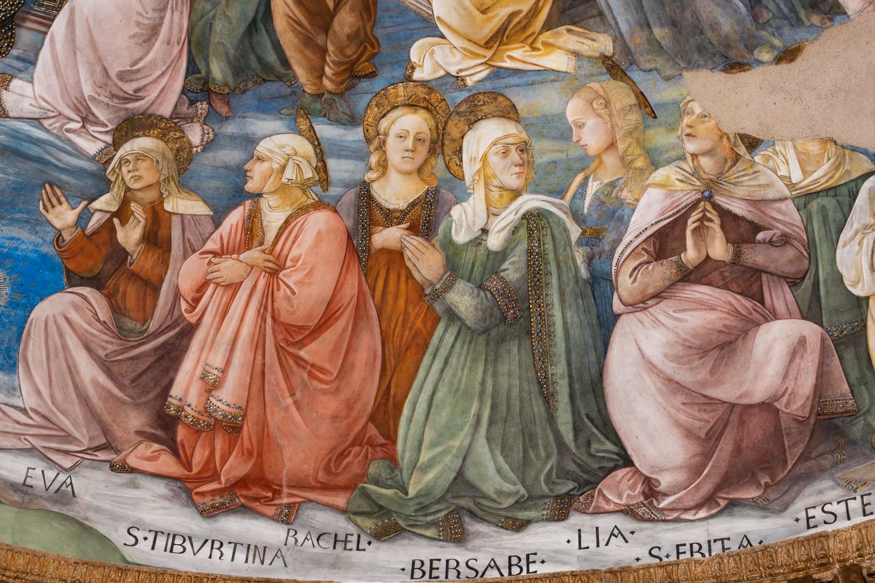Święci, fragment Koronacji Maryi autorstwa Filippo Lippi