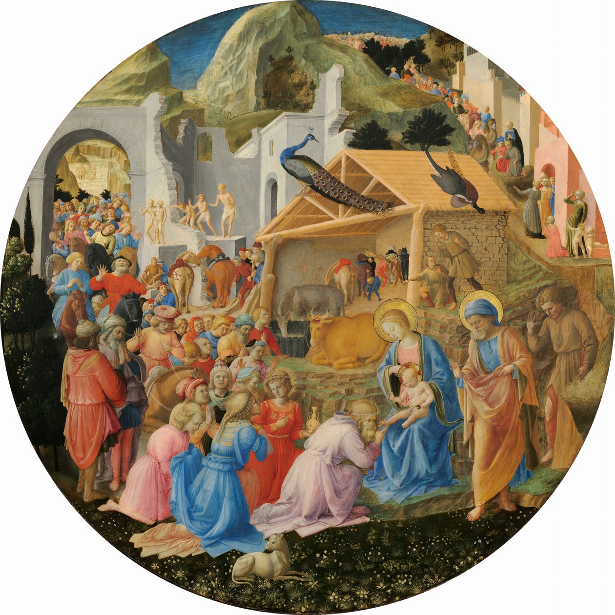Adoracja Trzech Króli, c. 14401460 autorstwa Filippo Lippi