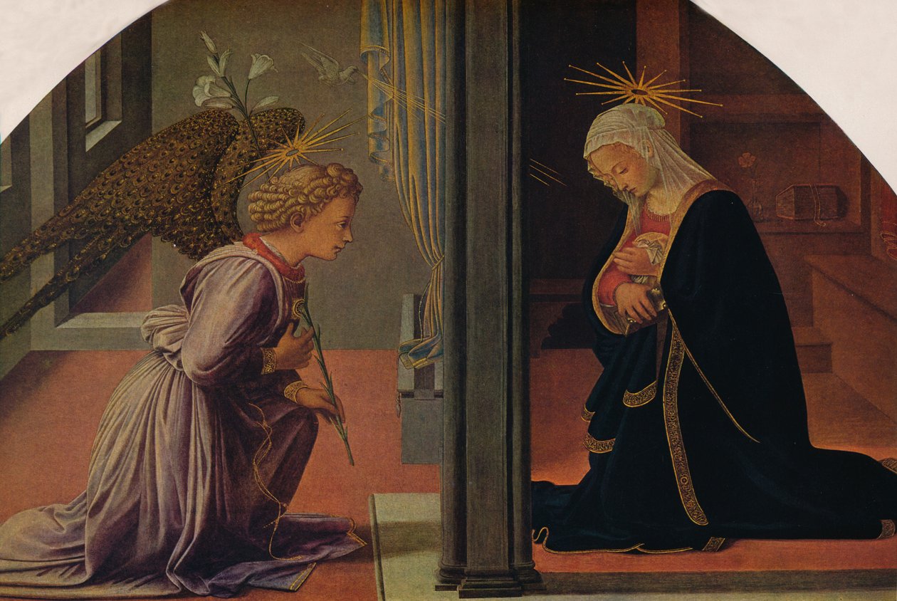 Zwiastowanie, c1435-1440 autorstwa Fra Filippo Lippi
