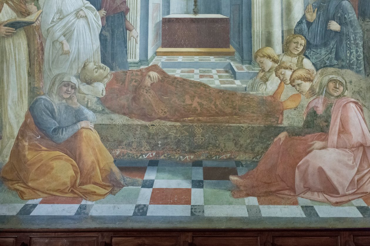 Pogrzeb św. Szczepana, fragment autorstwa Filippo Lippi
