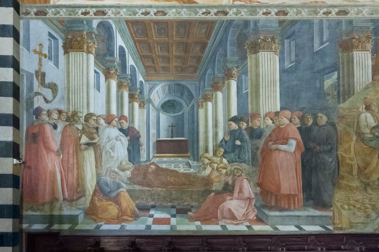 Pogrzeb św. Szczepana, fragment autorstwa Filippo Lippi