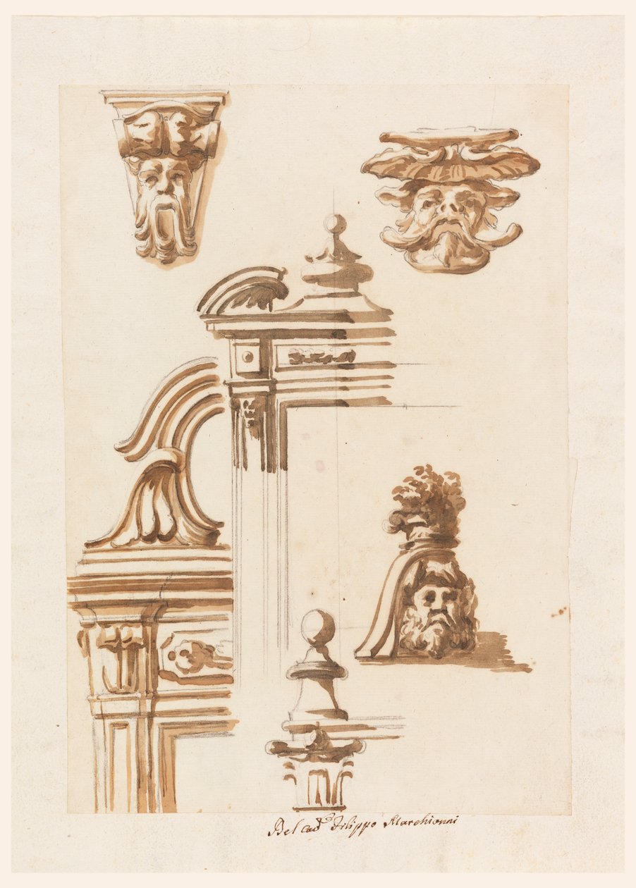 Studia architektoniczne autorstwa Filippo Marchionni