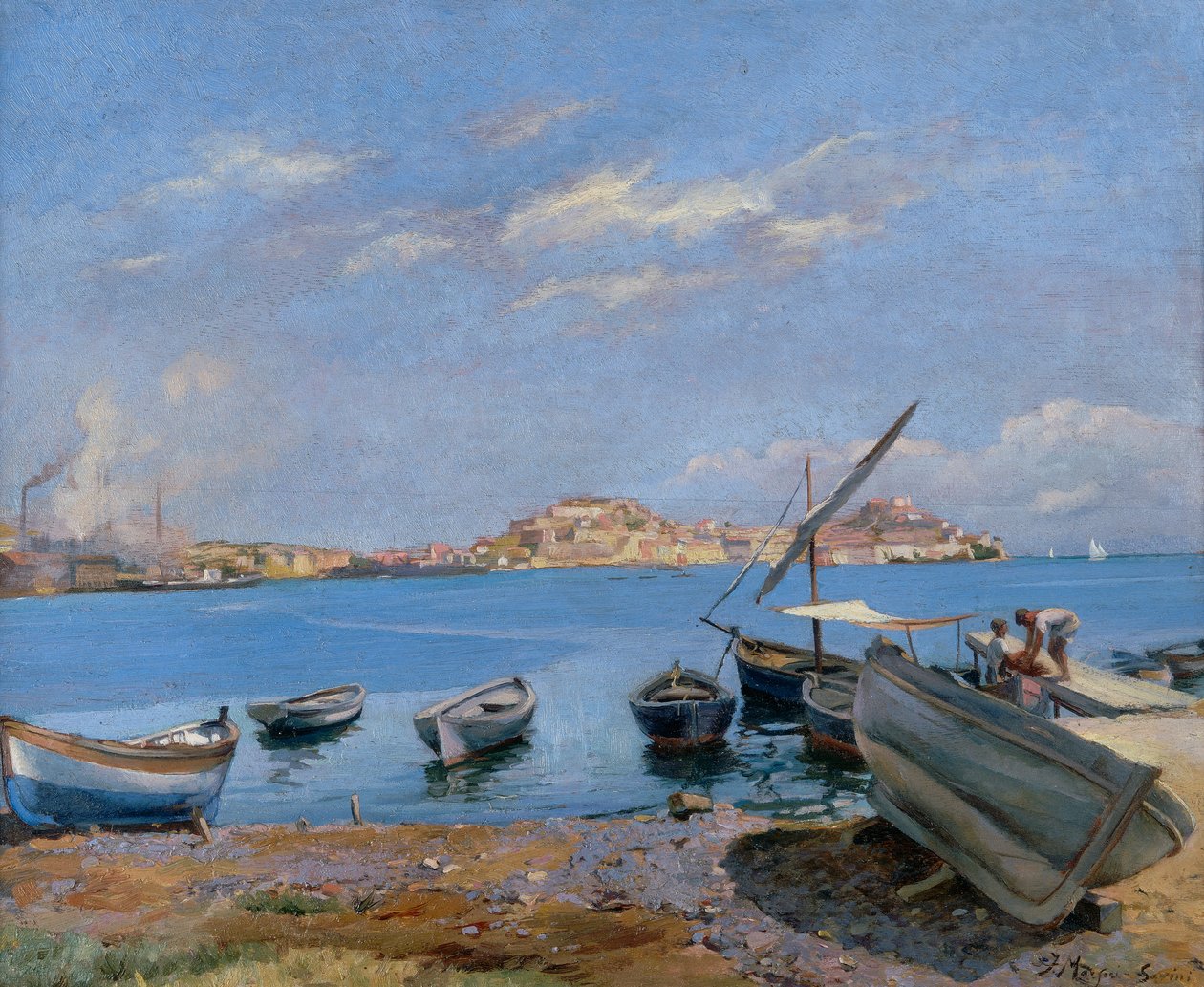 Portoferraio widziane z San Giovanni autorstwa Filippo Marfori Savini