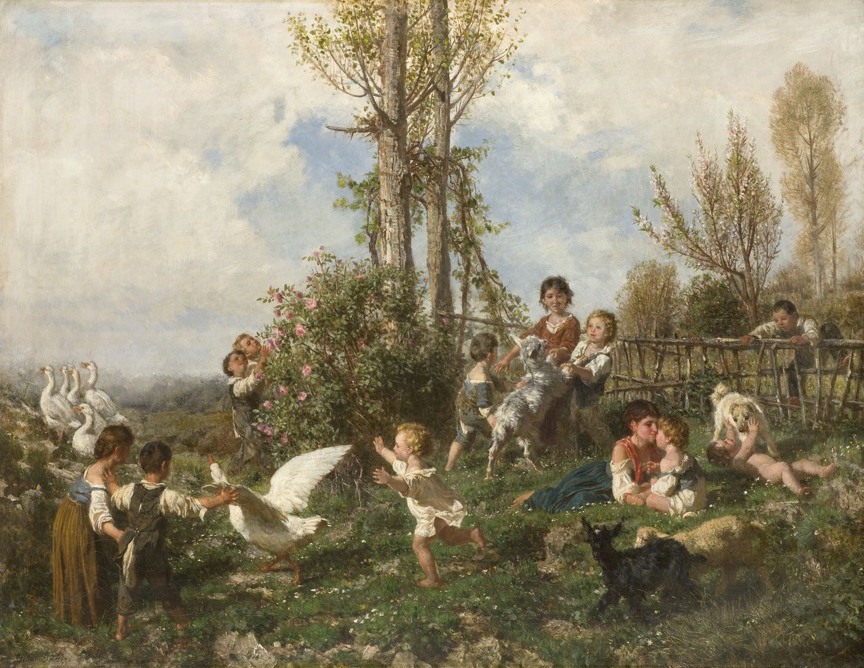 Wiosna, 1868 r. autorstwa Filippo Palizzi
