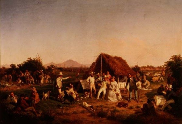 Polowanie Ferdynanda II z Neapolu autorstwa Filippo Palizzi
