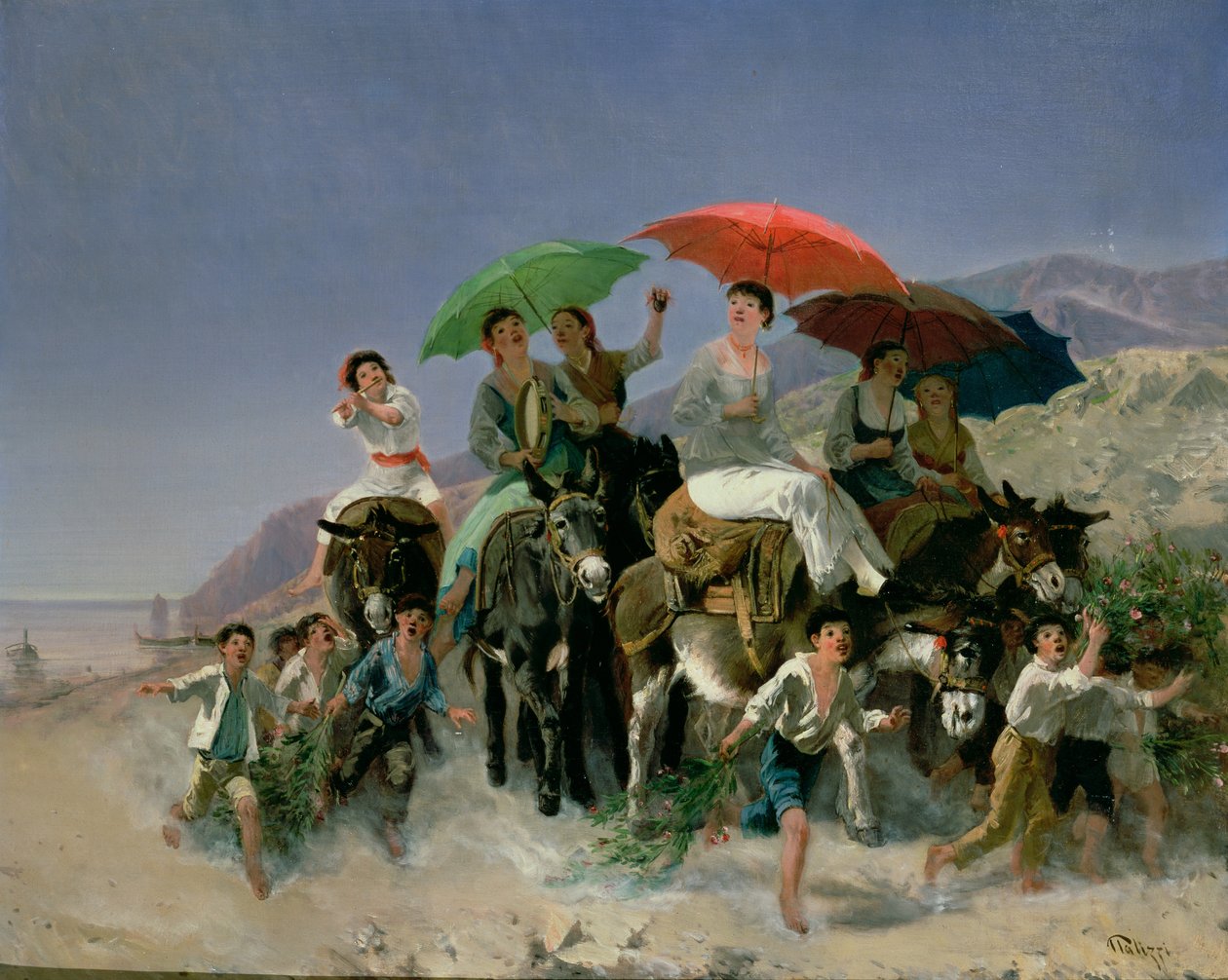 Nieznany obraz autorstwa Filippo Palizzi
