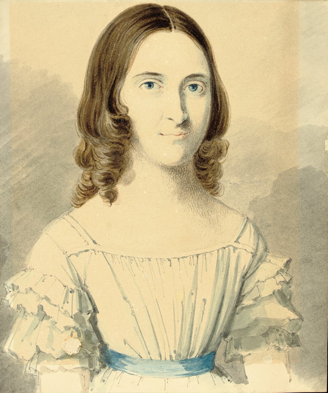 Portret Christiny Georginy Rossetti autorstwa Filippo Pistrucci