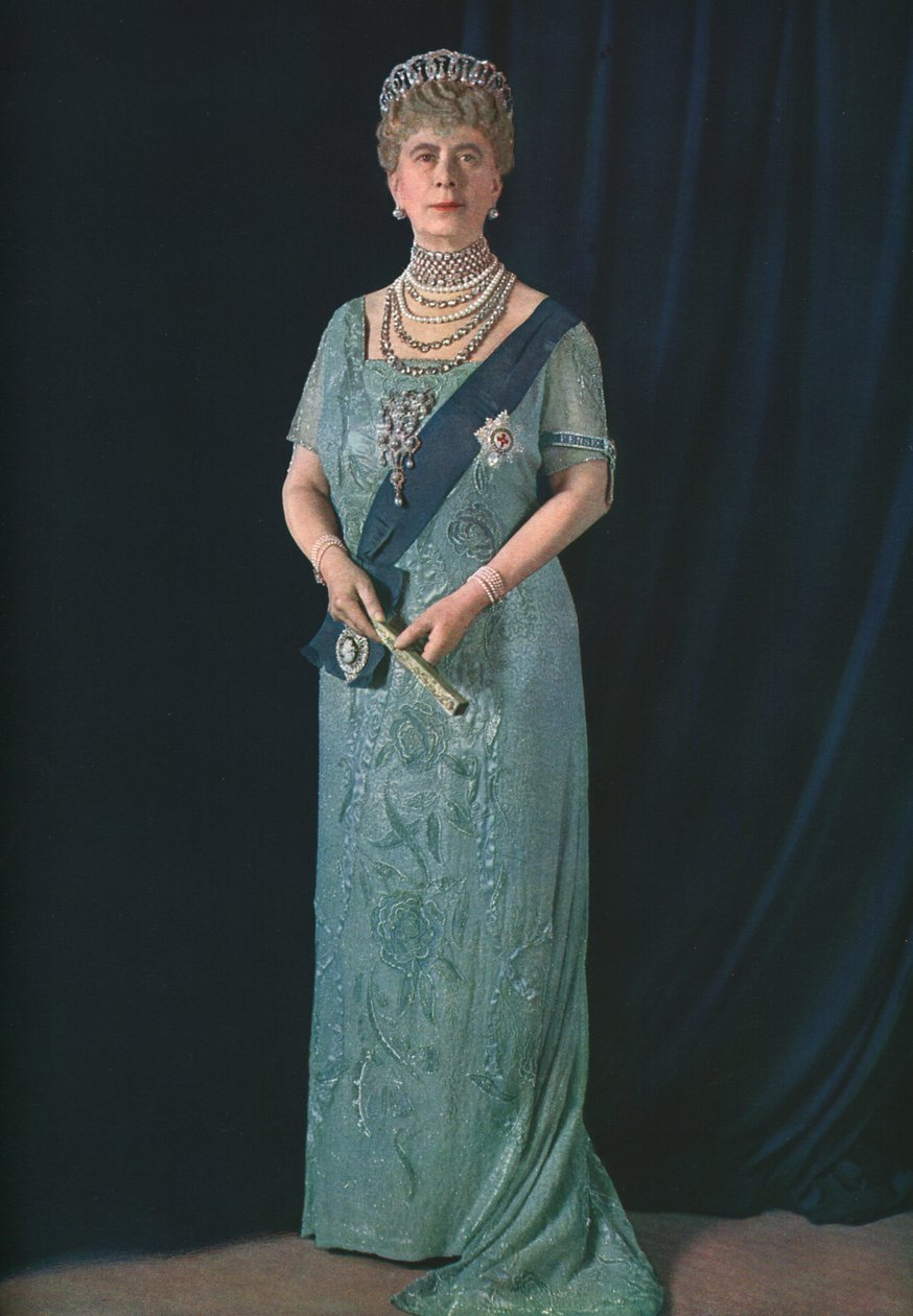 Królowa Maria, 1935. autorstwa Finlay Colour Ltd