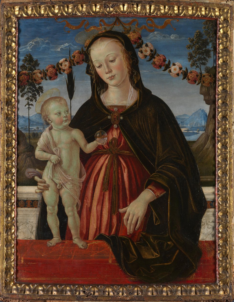 Dziewica z Dzieciątkiem, c. 1473 autorstwa Fiorenzo di Lorenzo