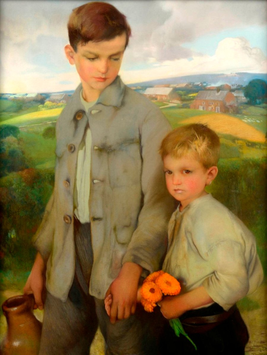 Dwaj bracia autorstwa Firmin Baes