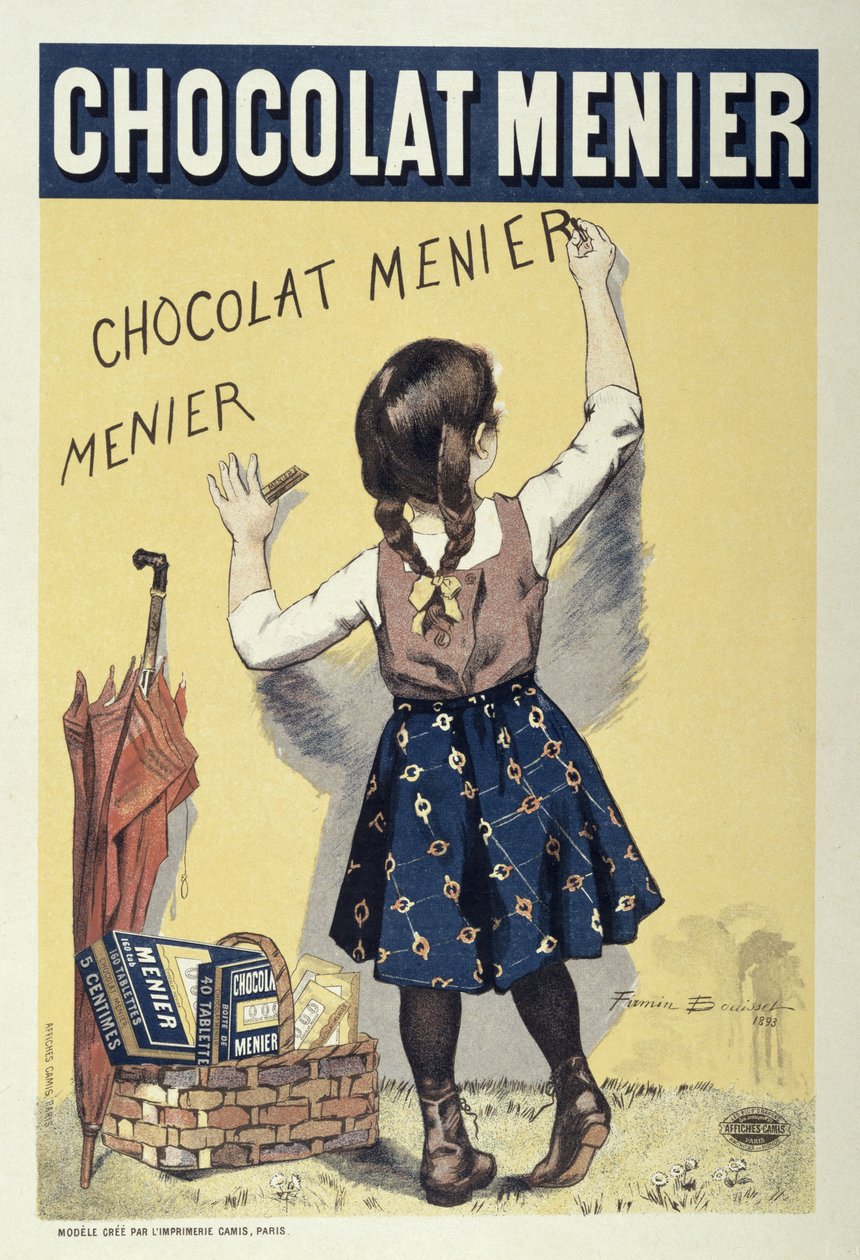 Plakat reklamujący Chocolat Menier, 1893 autorstwa Firmin Bouisset