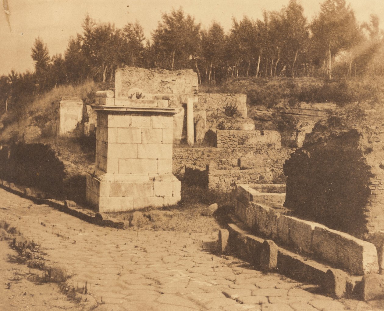 (Ulica Grobowców, Pompeje) autorstwa Firmin Eugène Le Dien