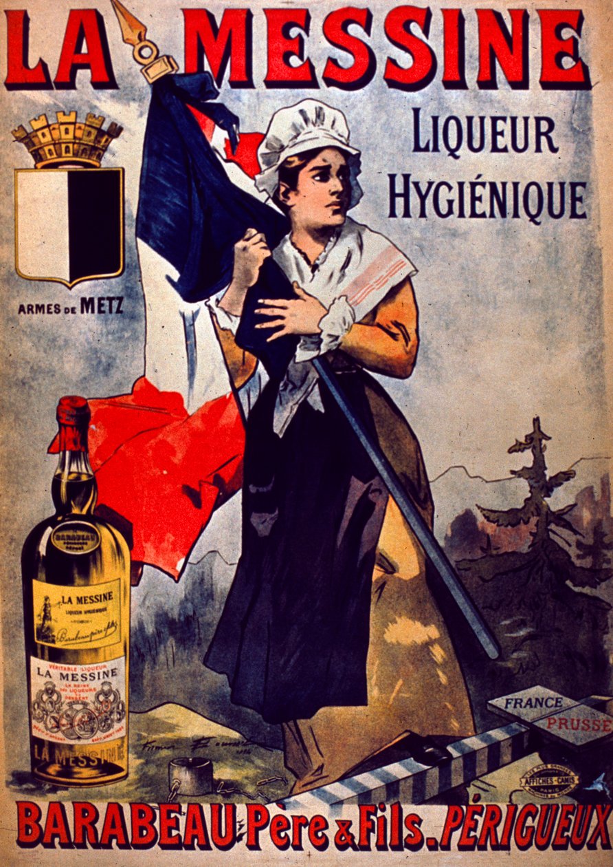 La Messine Liqueur Hygienique Reklama (litografia kolorowa) autorstwa Firmin Bouisset