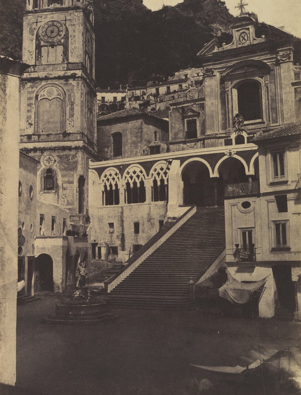 Amalfi, Katedra, 1853. autorstwa Firmin Eugène Le Dien