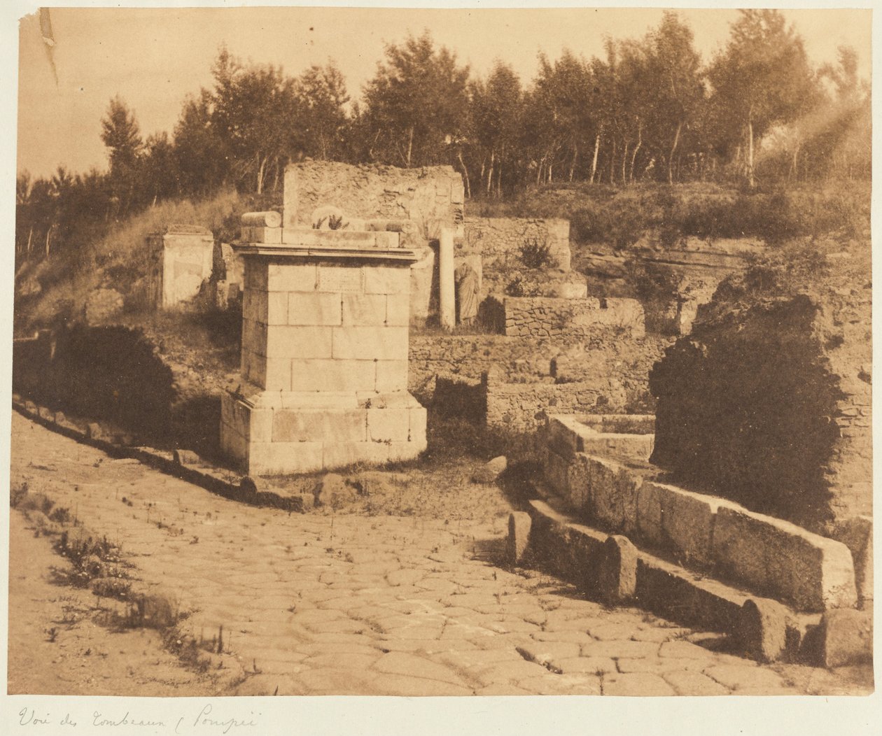 Ulica Grobowców, Pompeje autorstwa Firmin Eugène Le Dien