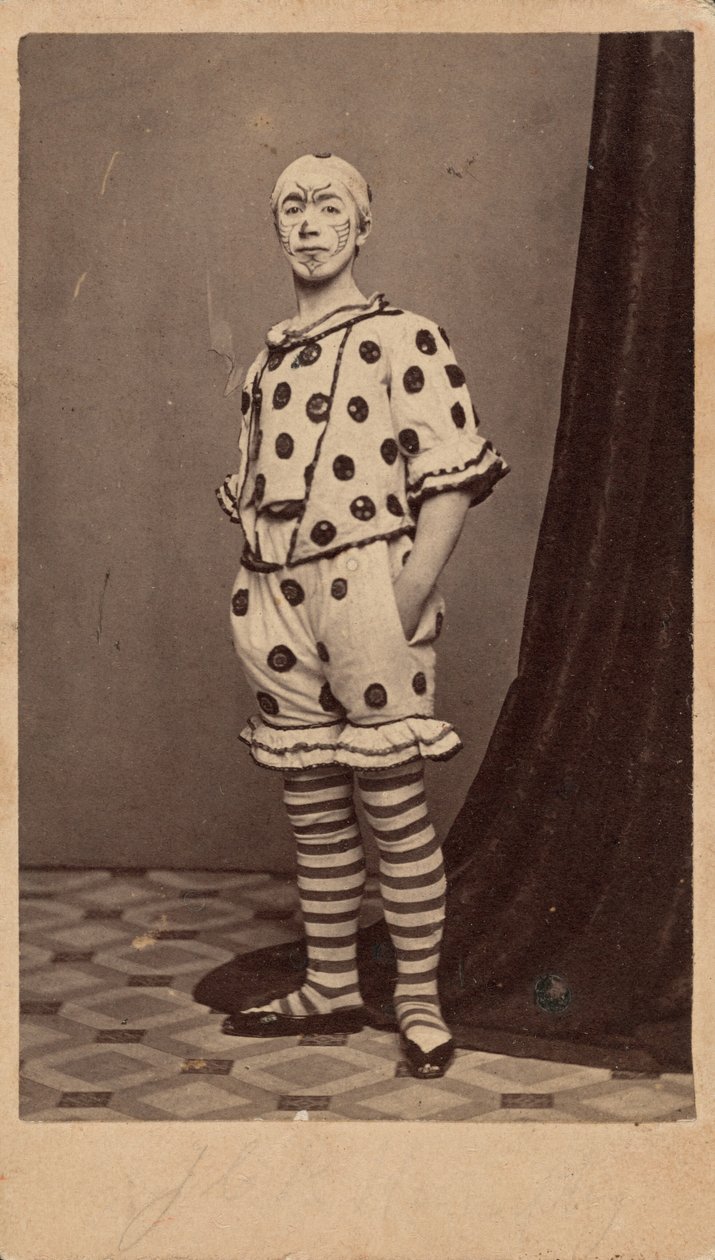 Portret klauna, ok. 1863 (zdjęcie) autorstwa Fisher Brothers