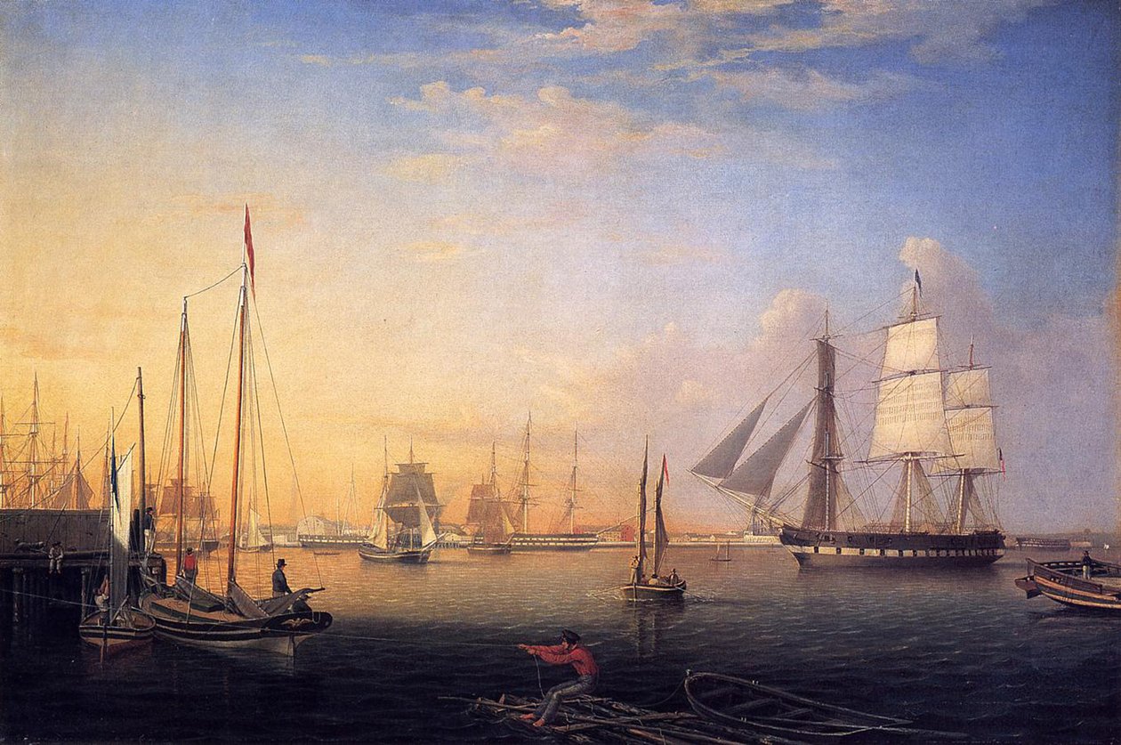 Port Baltimore, 1850 autorstwa Fitz Henry Lane