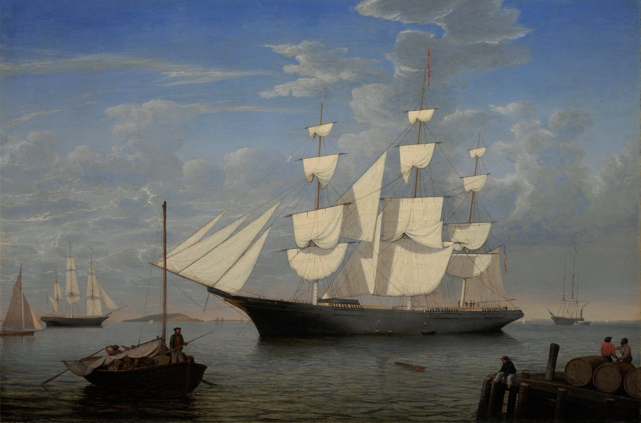 Światło gwiazd w porcie autorstwa Fitz Henry Lane